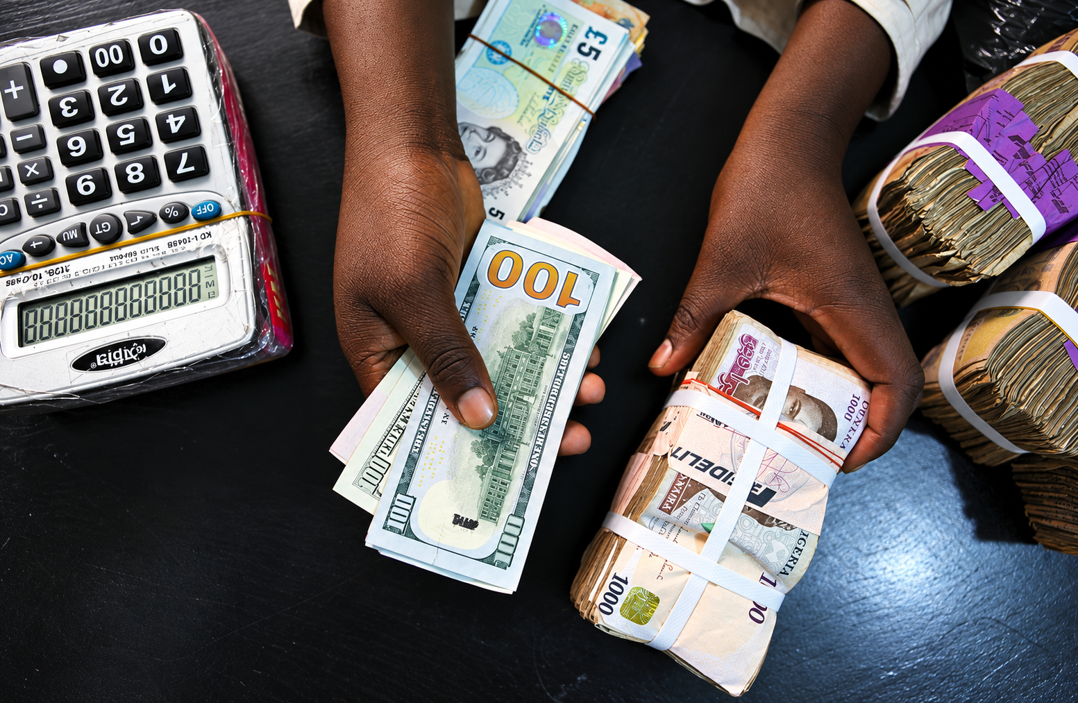 Nigerian Naira and US Dollars